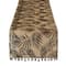 DII® Black Fern Print On Natural Jute Table Runner 14x72